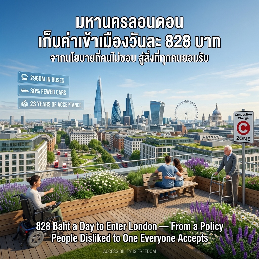 London Charges 828 Baht a Day to Enter the City — From a Policy People Disliked to One Everyone Accepts