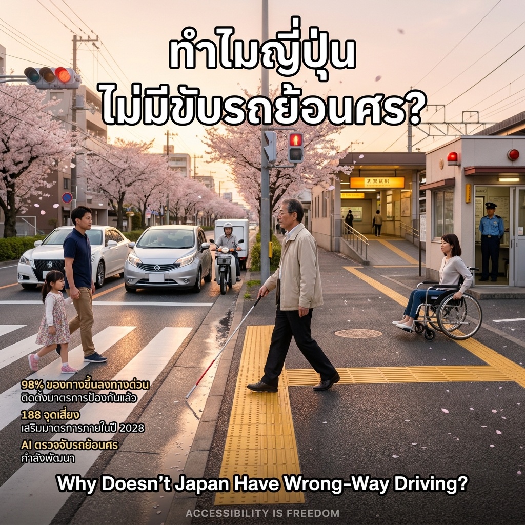 ทำไมญี่ปุ่นไม่มีขับรถย้อนศร?