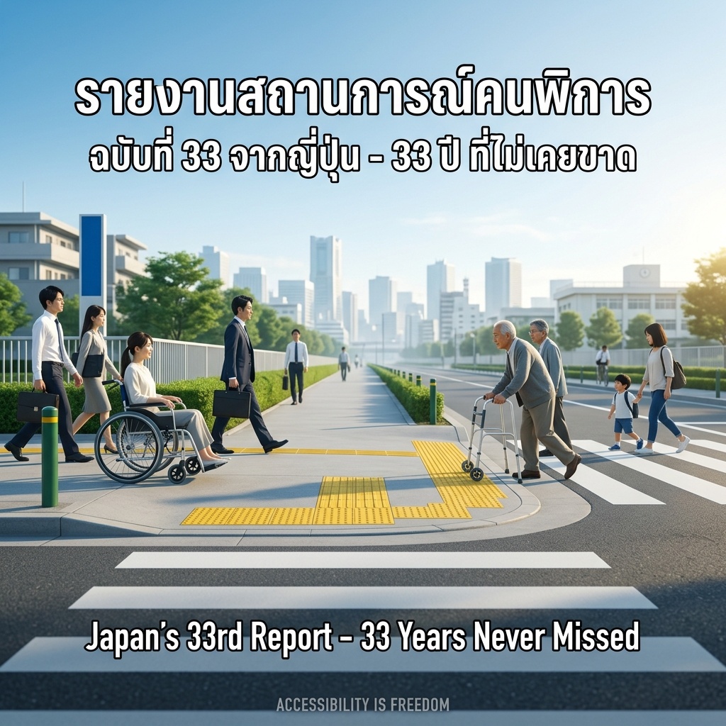 รายงานสถานการณ์คนพิการฉบับที่ 33 จากญี่ปุ่น