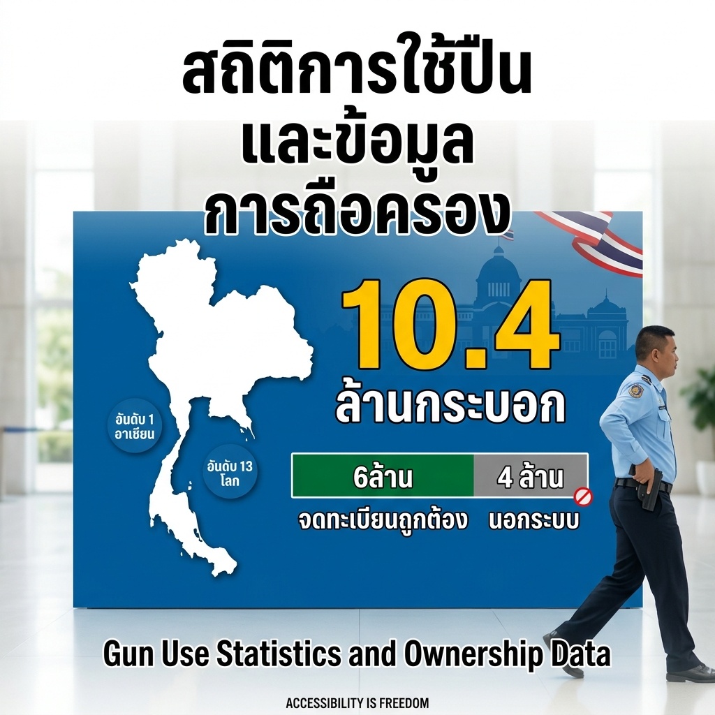 สถิติการใช้ปืนและข้อมูลการถือครอง
