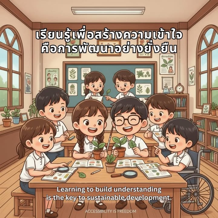 นักศึกษาไทยเชื่อมความเข้าใจระหว่างผู้ที่มองเห็นและผู้บกพร่องทางสายตา
