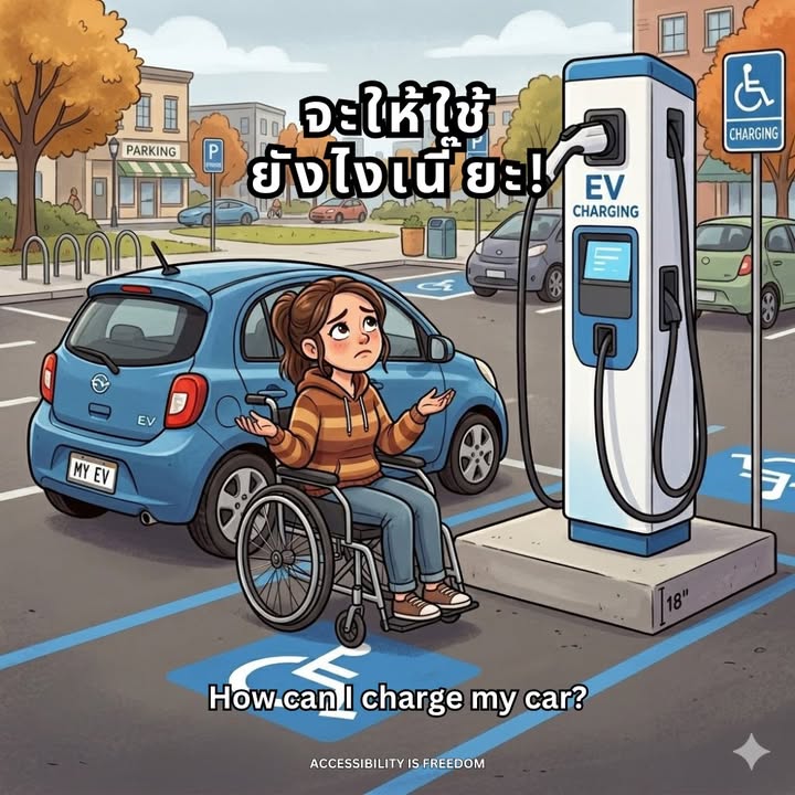 EU Bans EVs from Using Accessible Parking Spaces – But Thailand Is Doing That Every Day