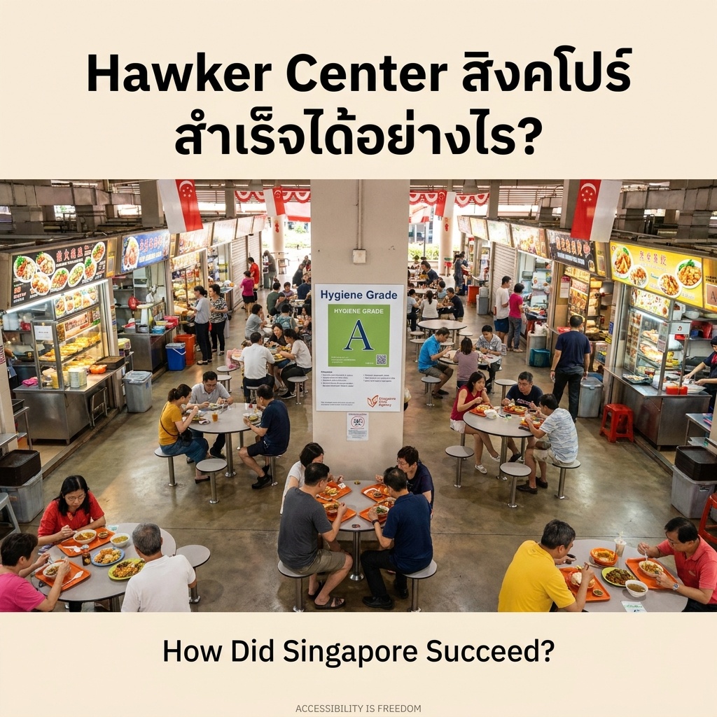 Hawker Center สิงคโปร์ประสบความสำเร็จได้อย่างไร?