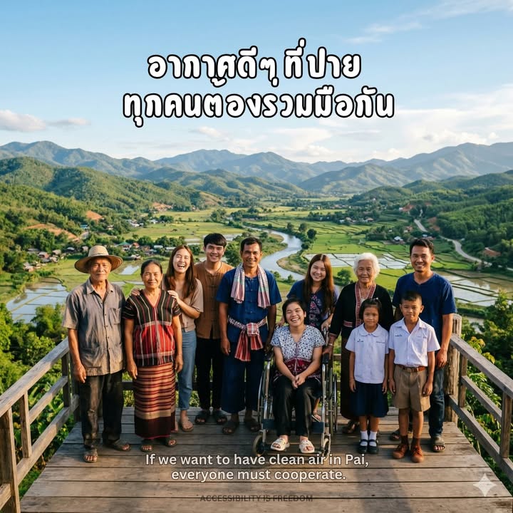 “อยากเห็นอากาศดีๆ ที่ปาย: ถึงเวลาที่ทุกคนต้องร่วมมือกัน”