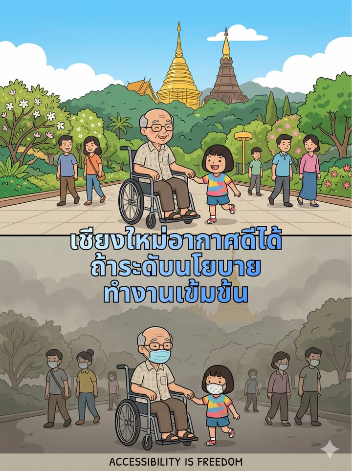 “ฝุ่นพิษหนัก หัวใจยังหวัง”