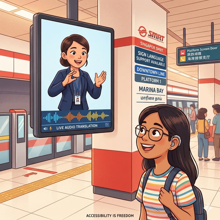 นั่งรถไฟฟ้าแต่ไม่รู้ว่าถึงสถานีไหน – สิงคโปร์แก้ปัญหานี้แล้ว!!!