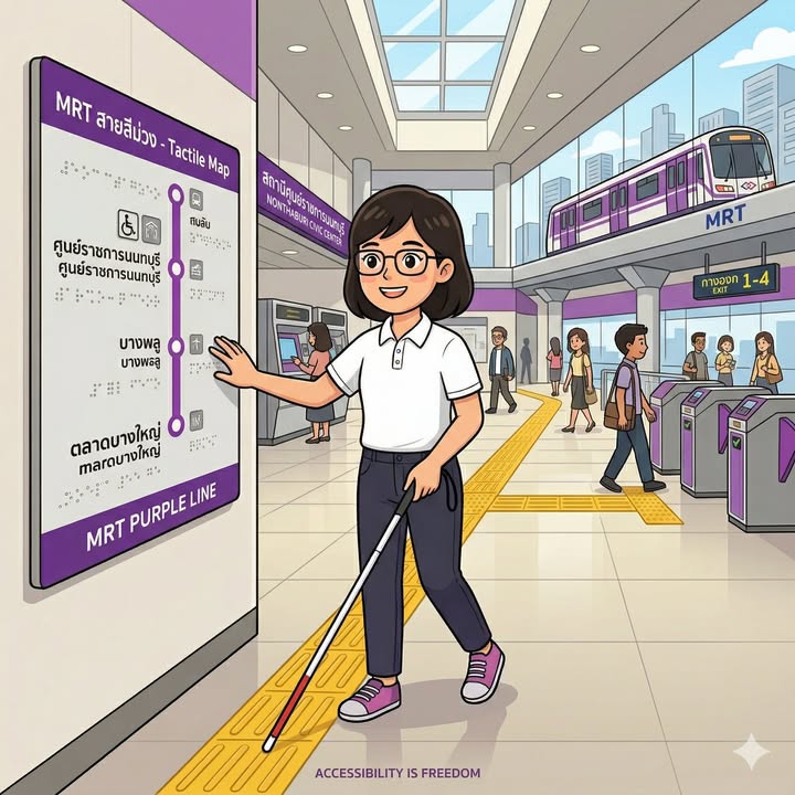 Understanding Every Station by Hand and Ear – The Purple Line Now Has Tactile Maps