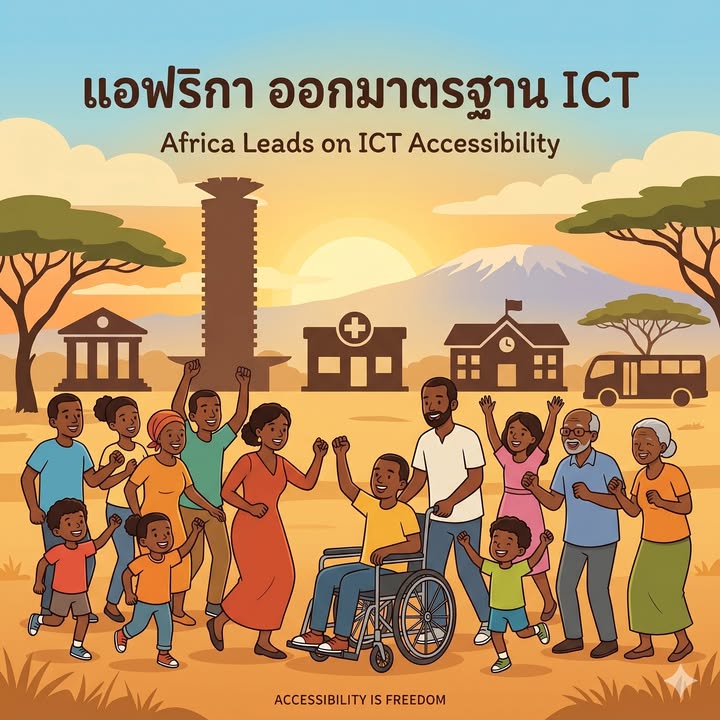“แอฟริกาออกมาตรฐาน ICT เข้าถึงได้ครั้งแรกของทวีป คนพิการ 80 ล้านคนมีสิทธิ มีเสียง”