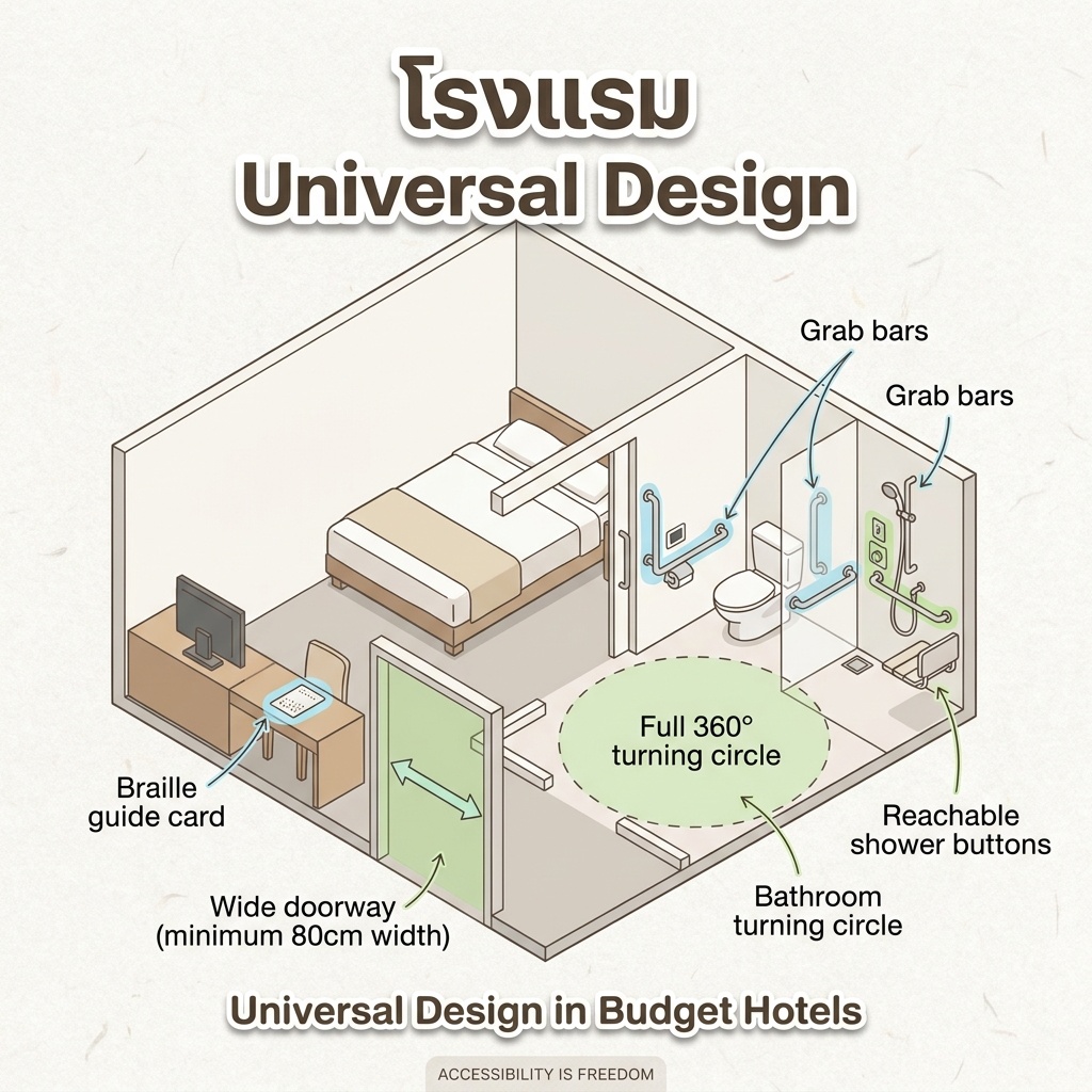 โรงแรมประหยัดในโตเกียวมี Universal Design จริง – แต่ต้องเลือกอย่างมีข้อมูล