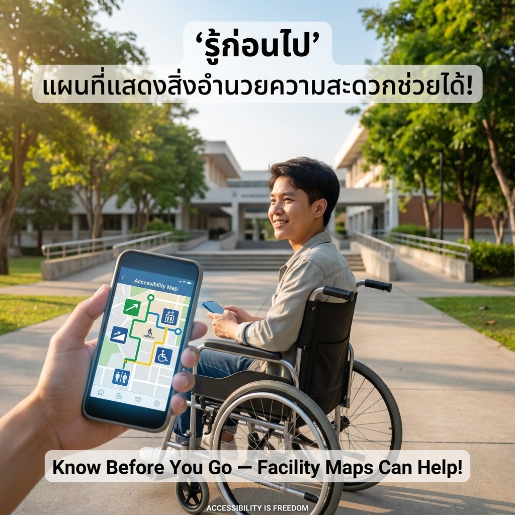 รู้ก่อนไป แผนที่แสดงสิ่งอำนวยความสะดวกช่วยได้!