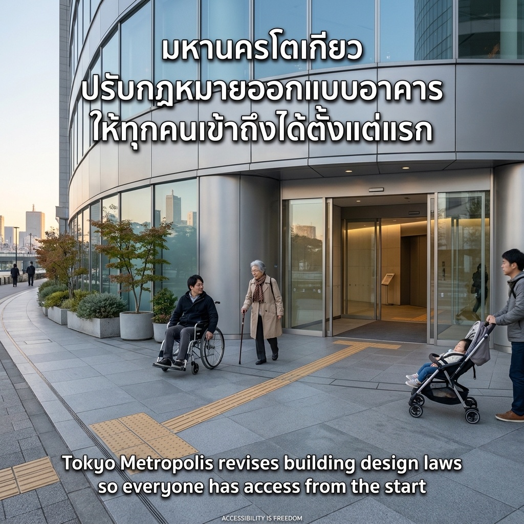 โตเกียวไม่ออมชอมเรื่องอาคารที่ทุกคนเข้าถึงได้ – แล้วเมืองไทยล่ะ?